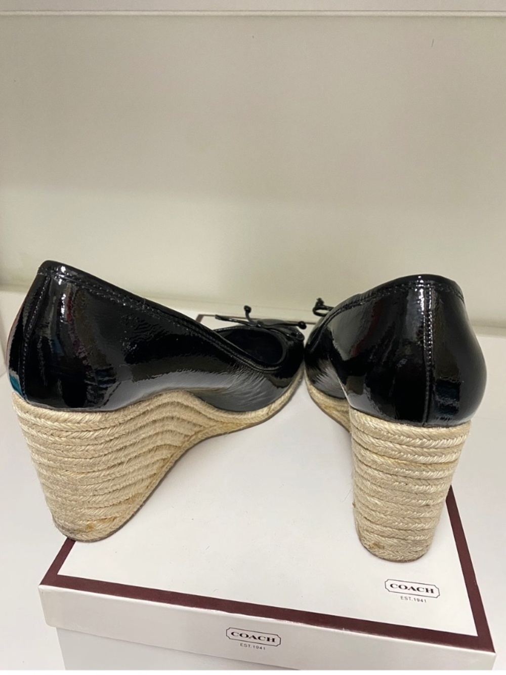 Coach heeled espadrilles, size 8